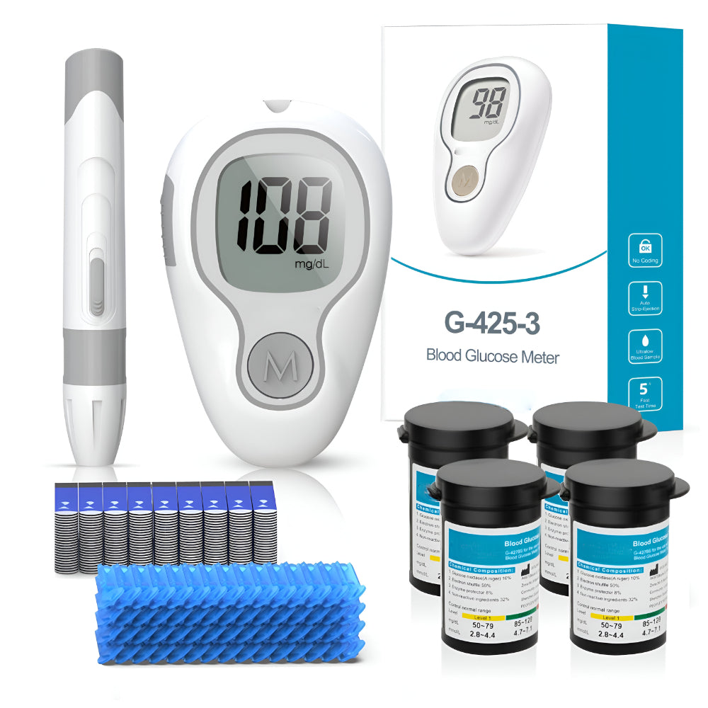 Accurate Home Blood Glucose Testing Kit Meter Set