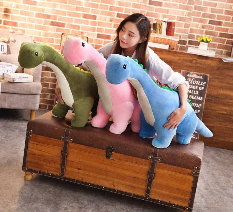 Soft Dinosaur Plush Toy in 3 Sizes and Colors