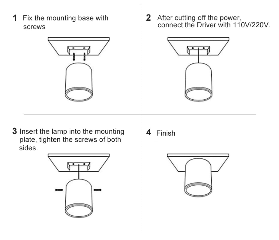 Adjustable Square LED Recessed Ceiling Light