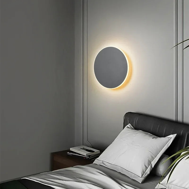 HaloOrb Wall Sconce – Modern Circular LED Light with an Energy-Efficient Design for Home Illumination, providing 10W Warm White Lighting. 10