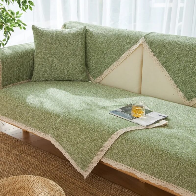 Durable Cotton Sofa Slipcover for All Year Round Use