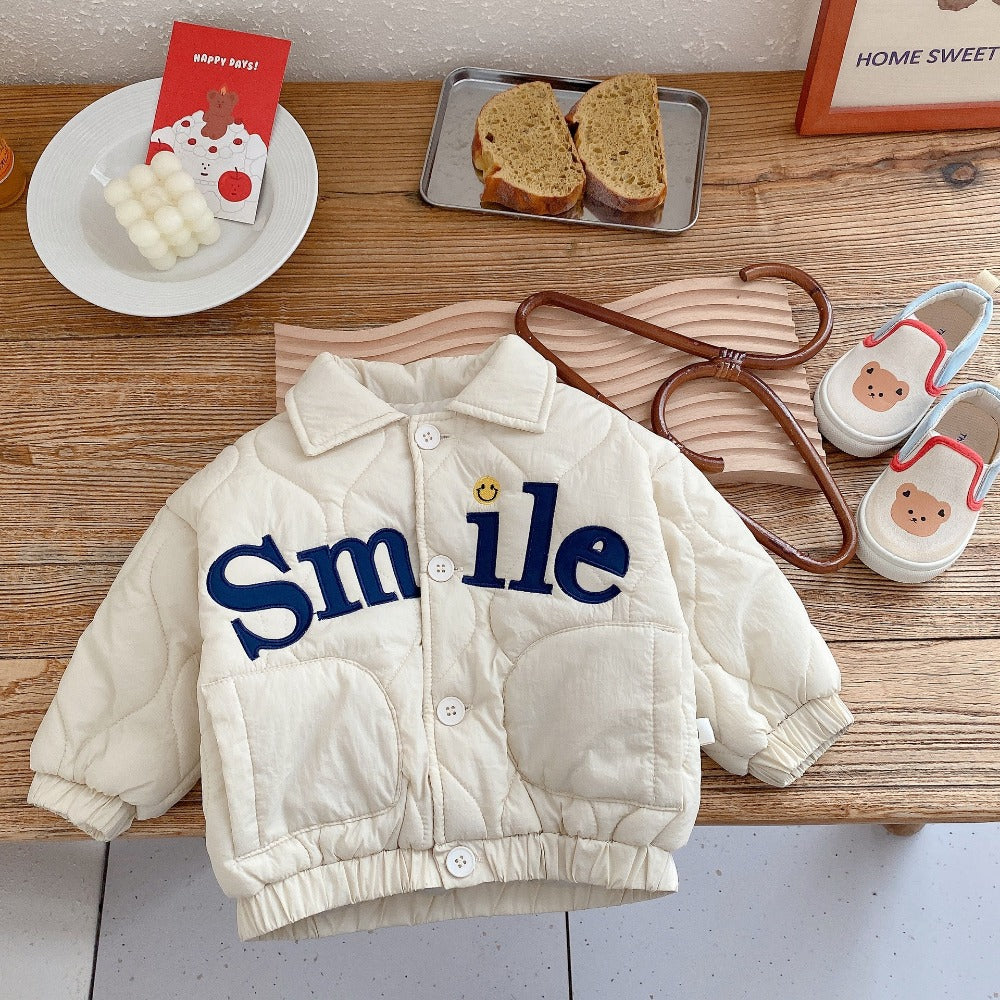 HappyHug™ – Warm Jacket with Smile Detail – Unisex Children's Jacket 3