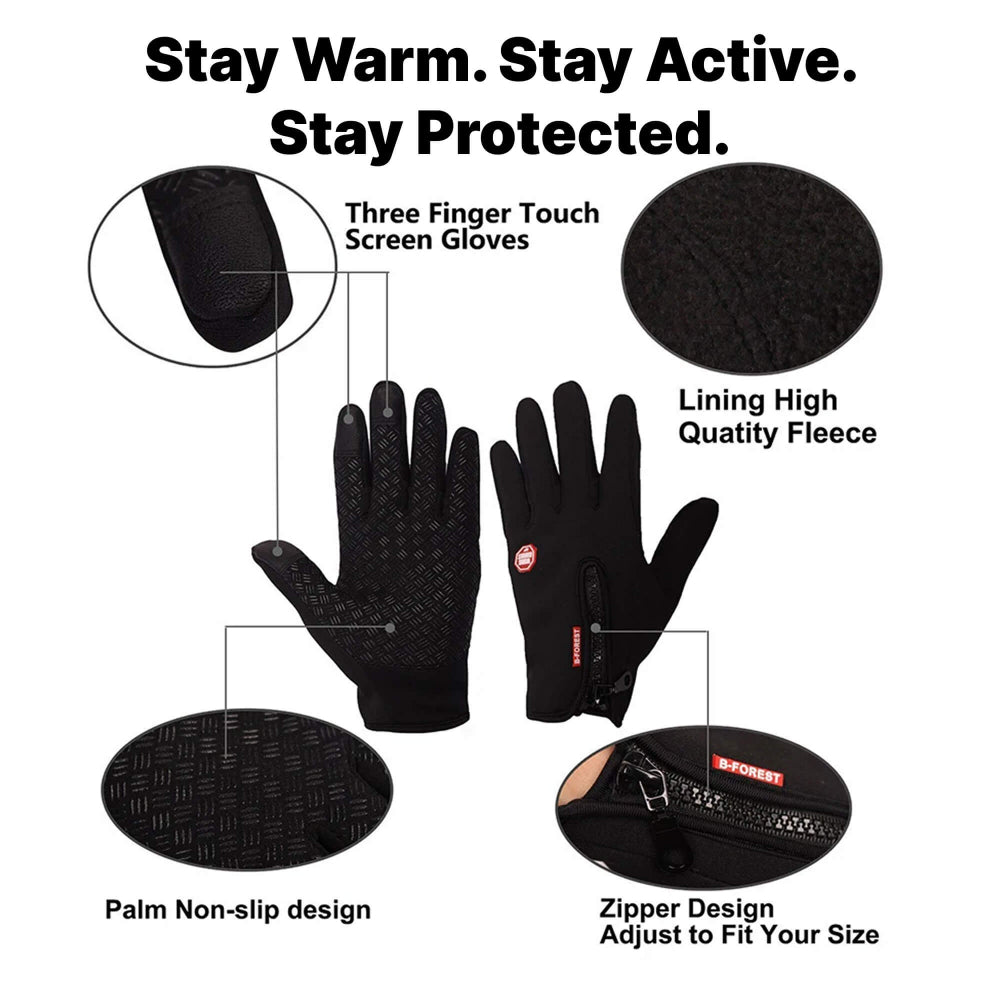 Warm Electric Insulated Touchscreen Winter Gloves