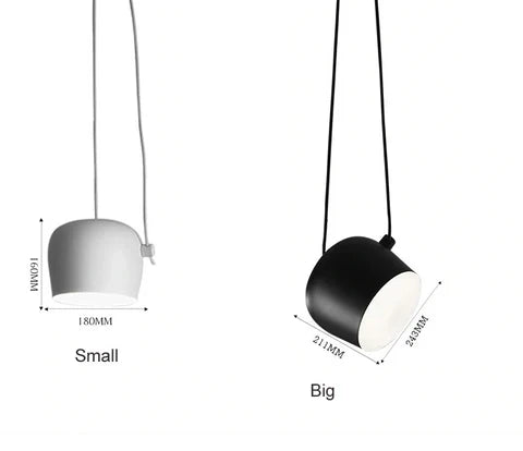 Chic Hanging Lamp With Adjustable Cord