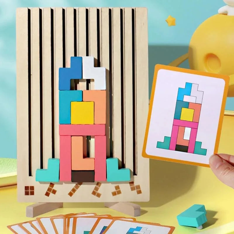 Houten Puzzelspel voor Teamgeest en Probleemoplossend Vermogen – Creatief Spel voor Vrienden en Familie, 21 x 32 x 4 cm 3