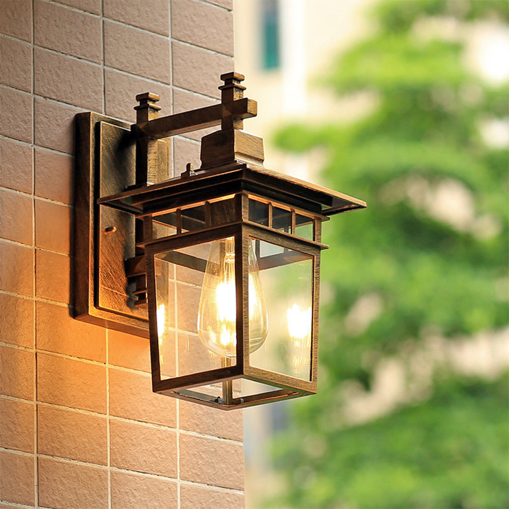 IP44 Rustic Vintage Aluminum Outdoor Wall Lights 10
