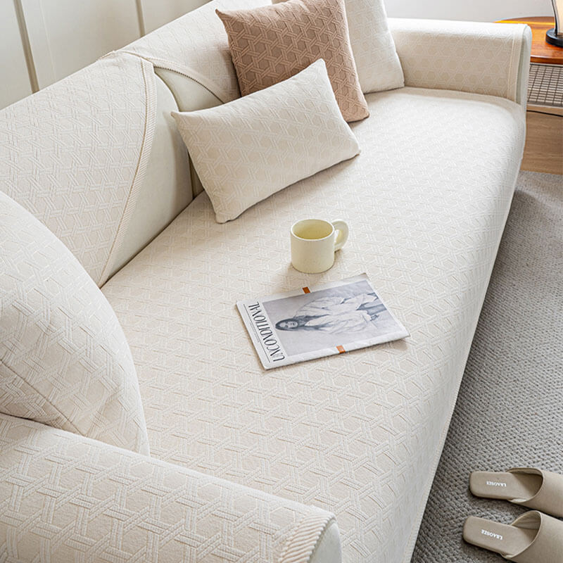 Stain Resistant Velvet Sofa Slipcover