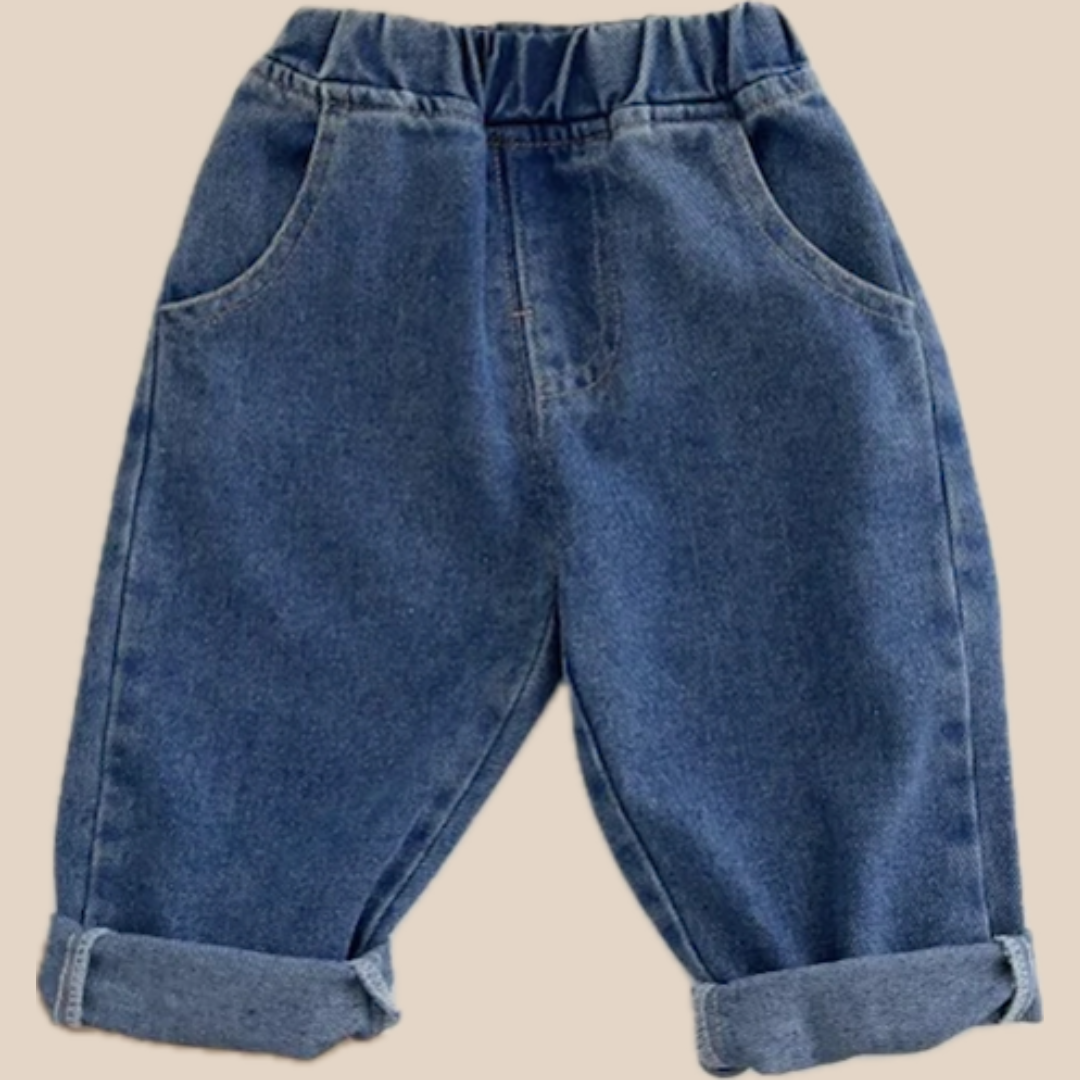 Jongen Relaxed Fit Spijkerbroek Katoen Denim Blauw Abrikoos Zwart 0-5 Jaar 1