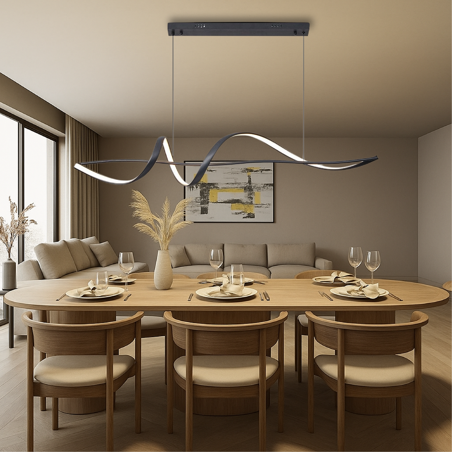 Klaren | Aurora-Inspired Modern Pendant Lamp for Ambient Lighting 3