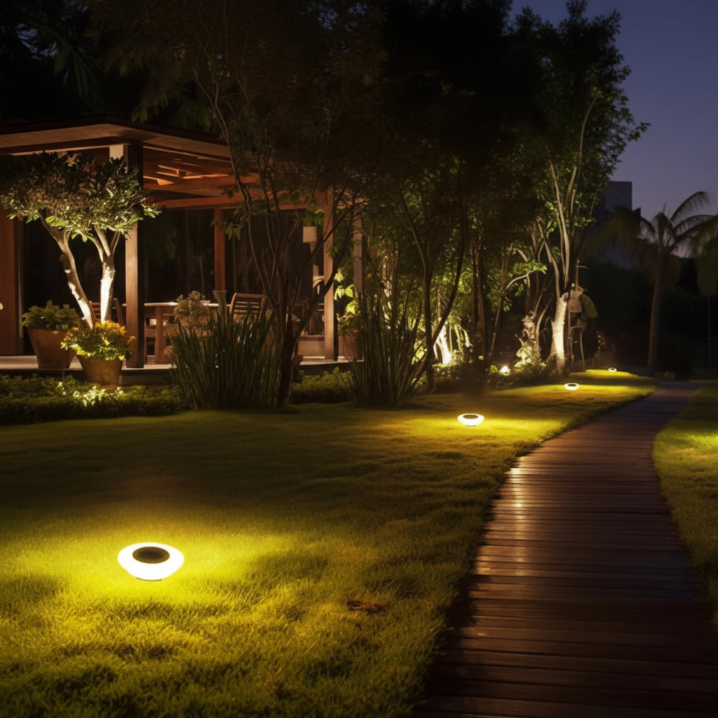 Bright Outdoor LED Solar Powered Path Lights