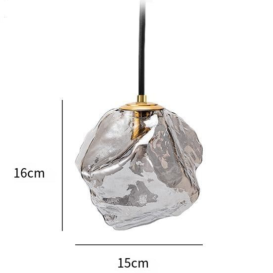 Sleek Glass Hanging LED Light
