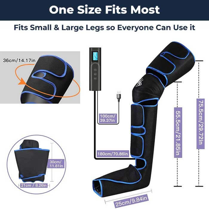 Warm Leg Massager Wrap with Adjustable Strap