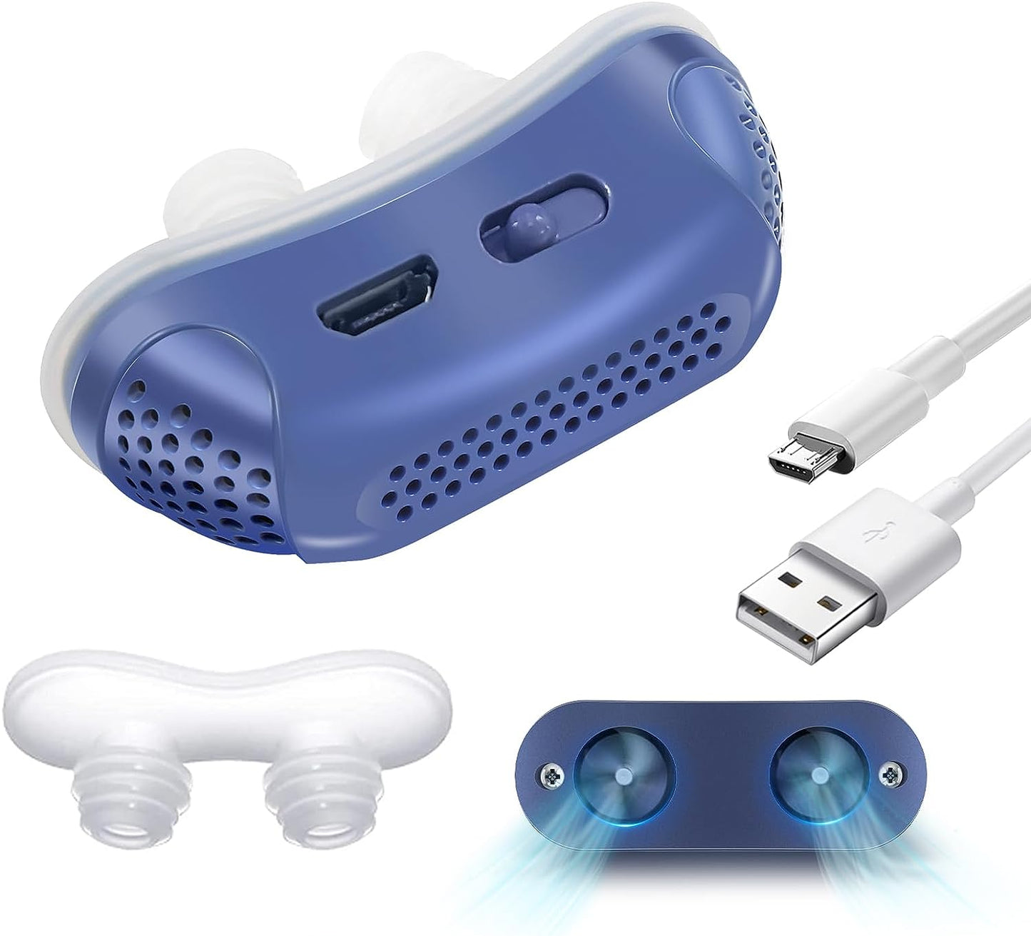 Lightweight CPAP Device for Sleep Apnea Relief – Compact, Quiet, No Mask, USB Rechargeable 1