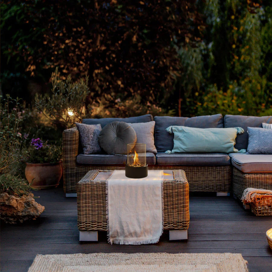 Contemporary Glass Portable Fire Pit