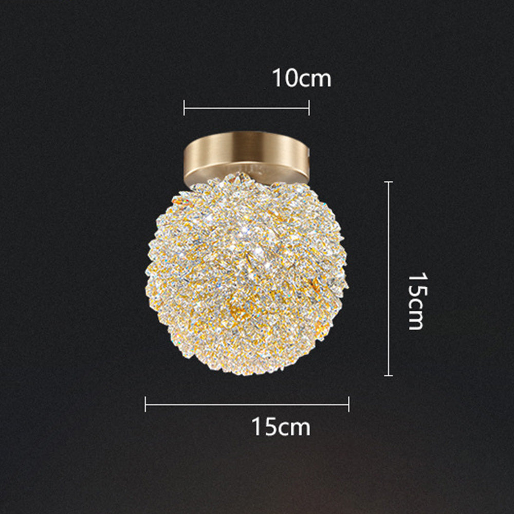Luminara | Elegant Crystal Modern Flush Mount Ceiling Light Fixture 7