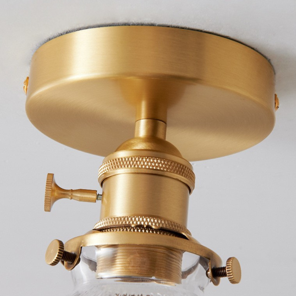 Luminara | Elegant Modern Glass Ceiling Lamp with Gold Finish 6