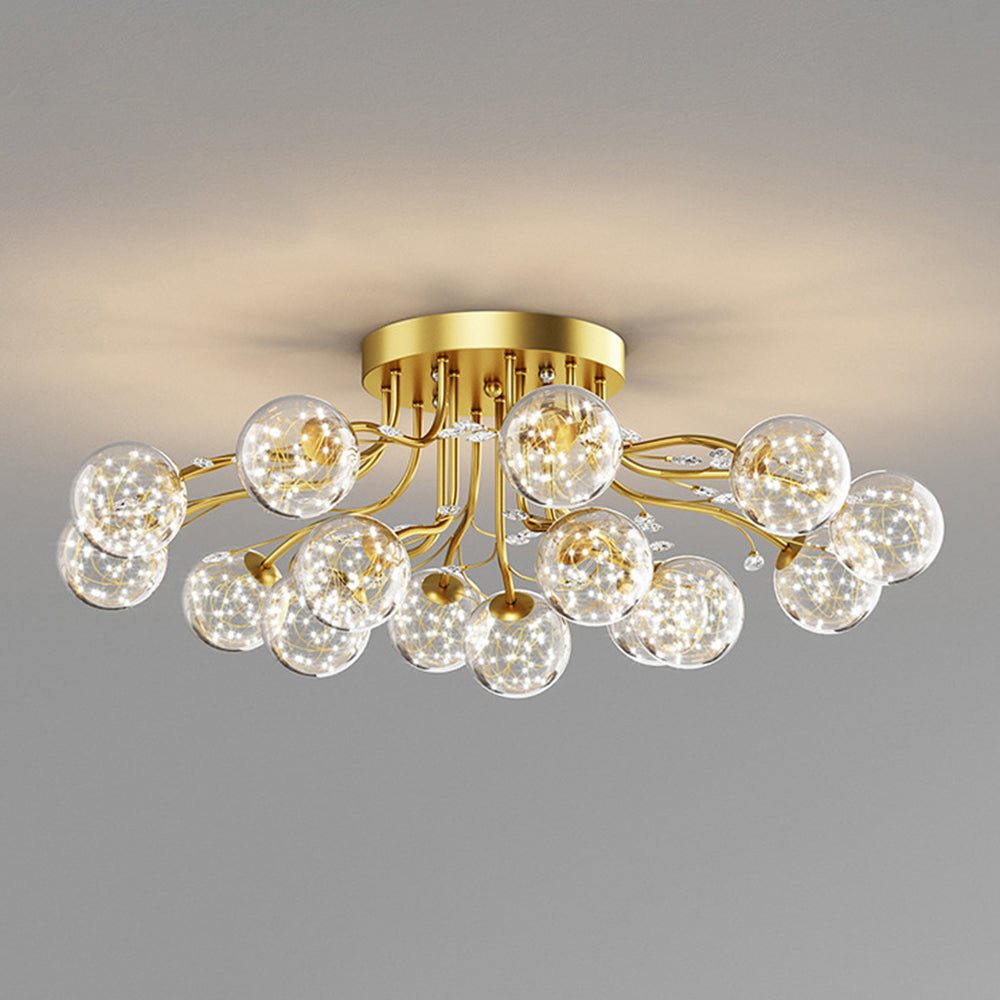 Luminara | Elegant Modern Glass and Crystal Ceiling Lamp 11