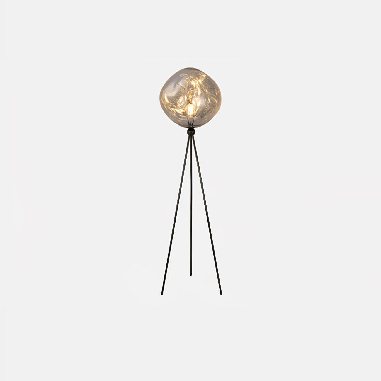 Luminara | Elegant Modern Orb Tripod Floor Lamp with Spherical Shade 11