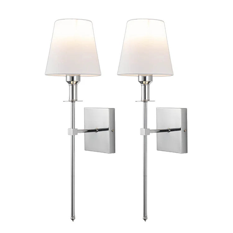 Luminara | Modern Elegant 2-Pack Wired Wall Lamp Set 8