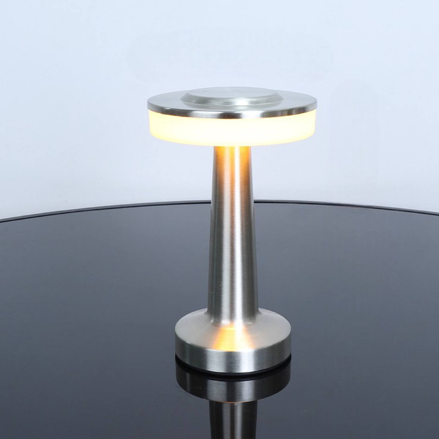 Luminara | Sleek Modern Metal USB Charging Table Lamp for Bedside or Desk 7