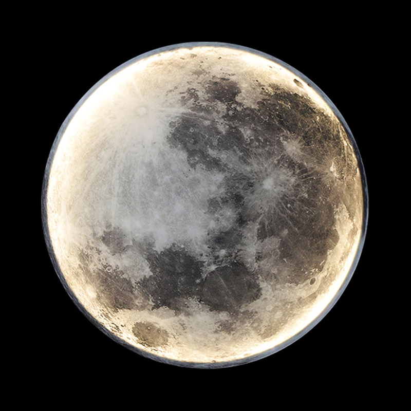 LunarAura – Rechargeable 3D Printed Moon Night Light 6