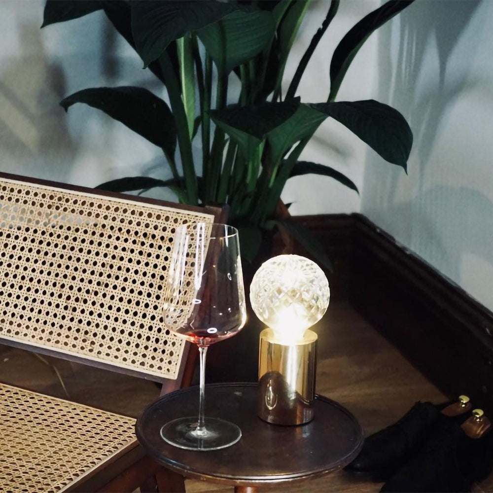 LuxeSphere - Table Lamp with Lustrous Crystal Ball and Soft Lighting 7