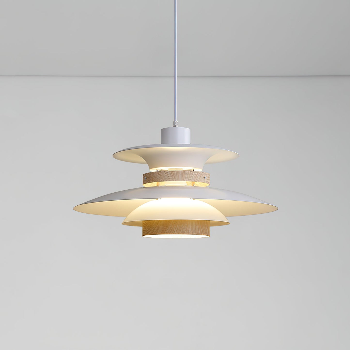 Macero | Stylish Modern Globe Pendant Light with Warm Wood Accents 9