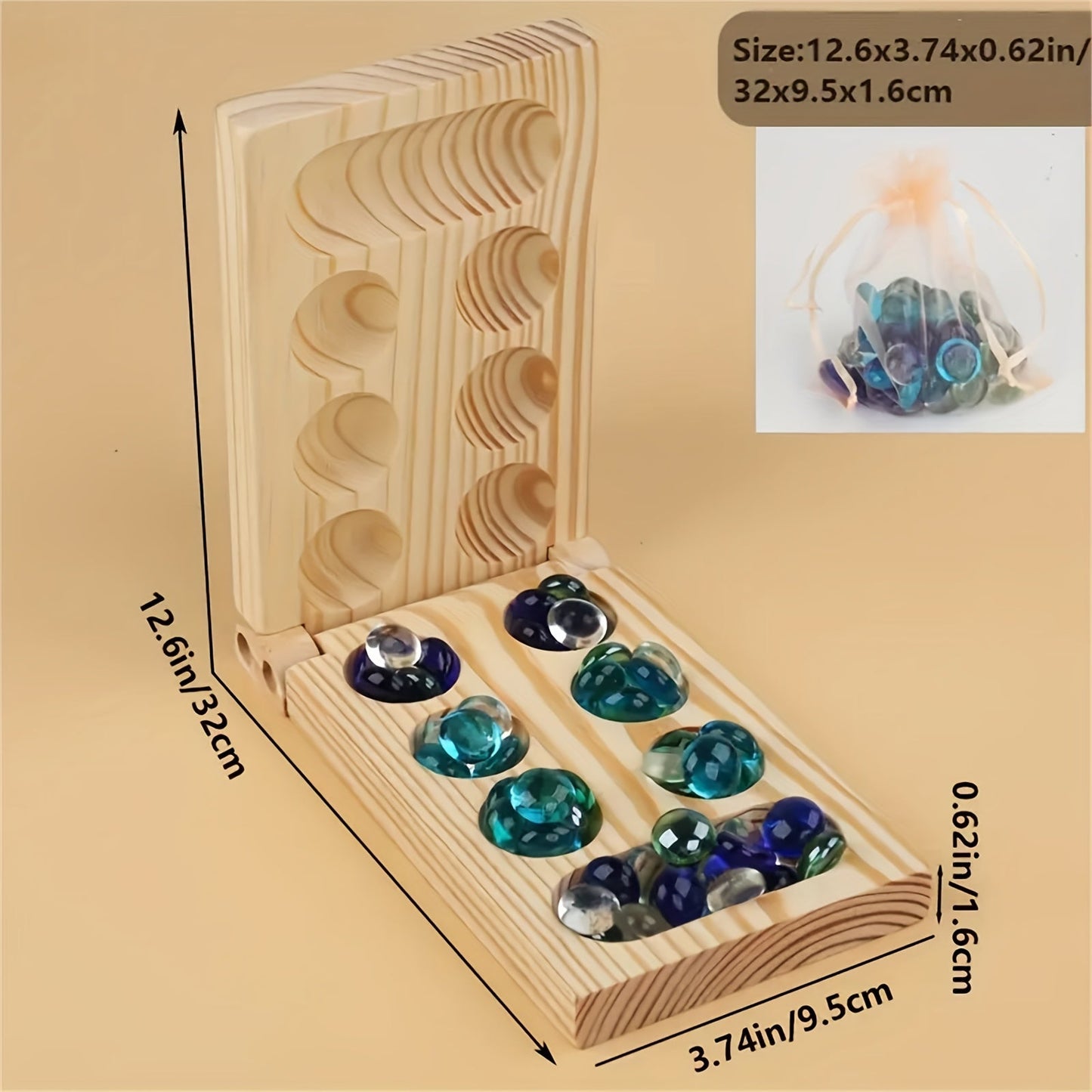 Mancala Deluxe Board Game - BrainStones 7