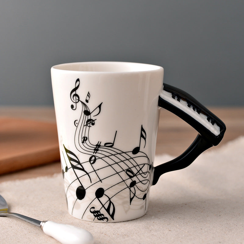 MelodiaCeramica | Elegant Artistic Musical Instrument Coffee Mug 13