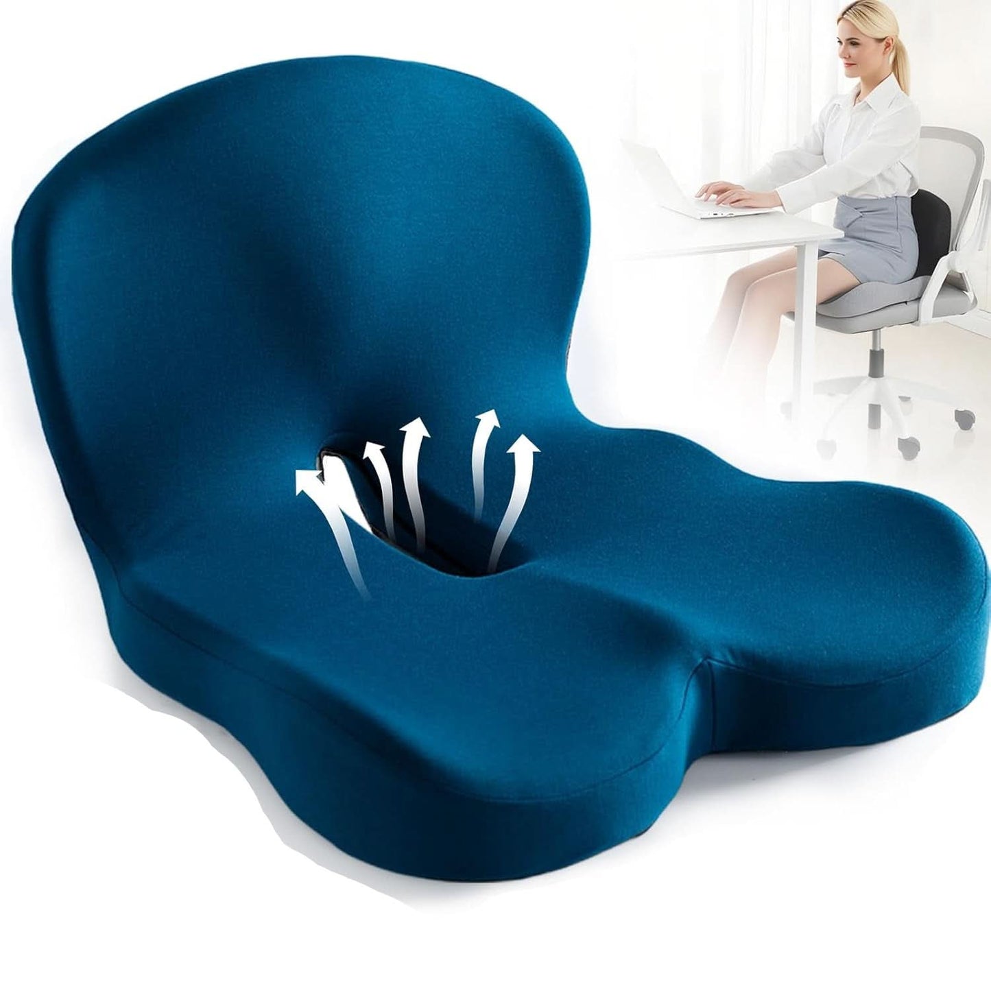 MemoryCloud | Ergonomic Supportive Memory Foam Seat Cushion 12