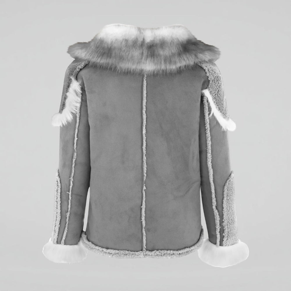 Warm Men's Parka Jacket Big Collar Coat