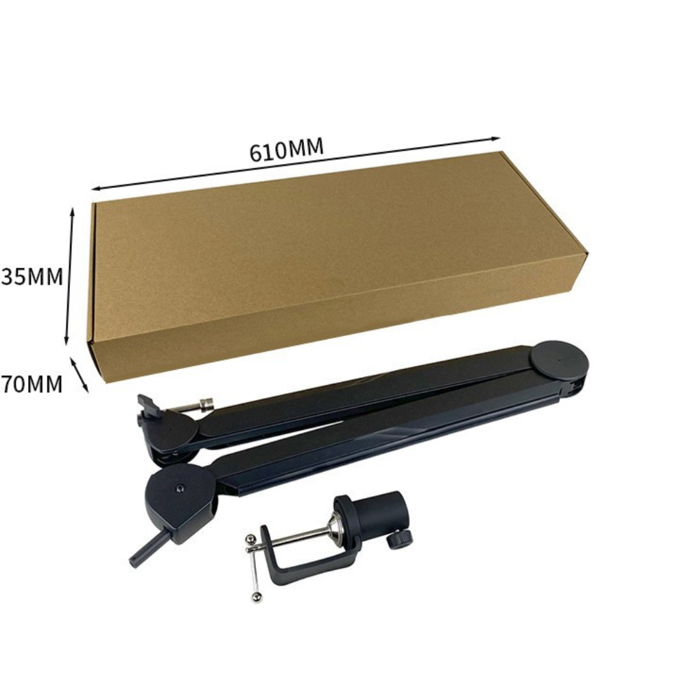 Flexible Desk Mic Boom Arm with Cable Organizer