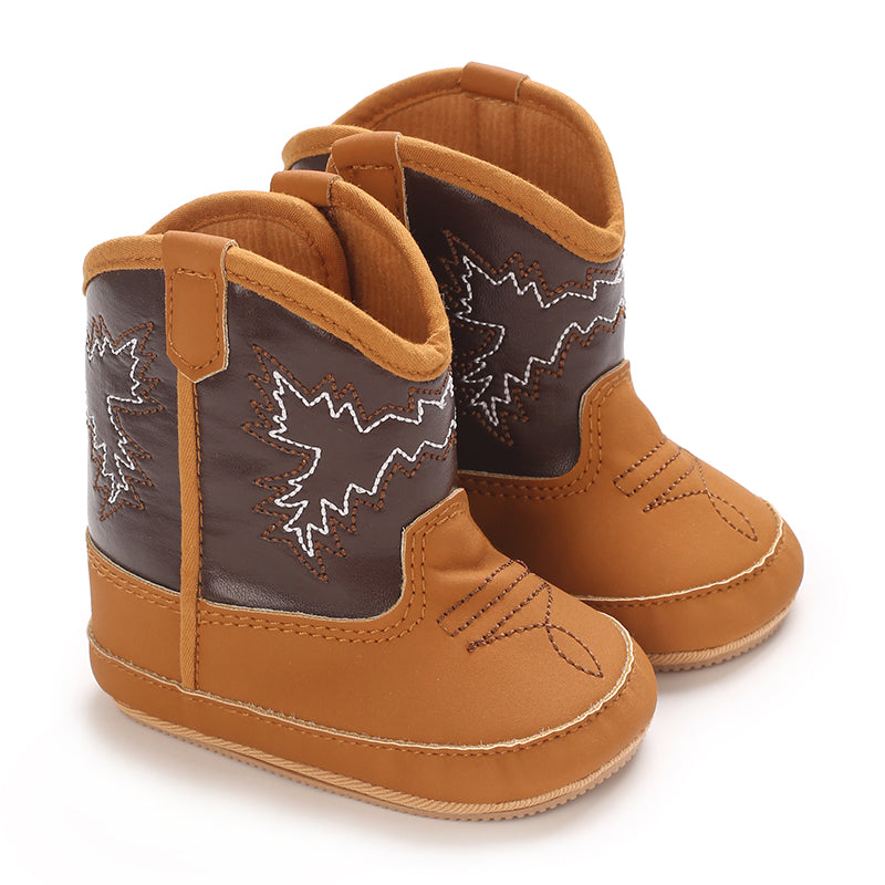 Mini Cowboy Boots for Girls with Non-Slip Sole and Soft Lining - Comfy Adventure Kicks 13