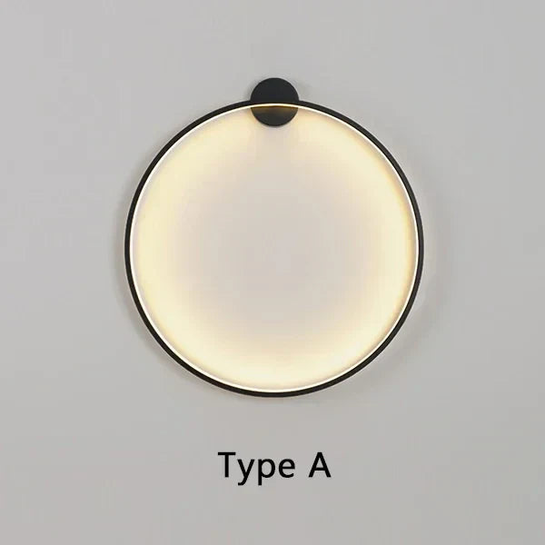Simple Round Wall Light Fixture For Living Rooms