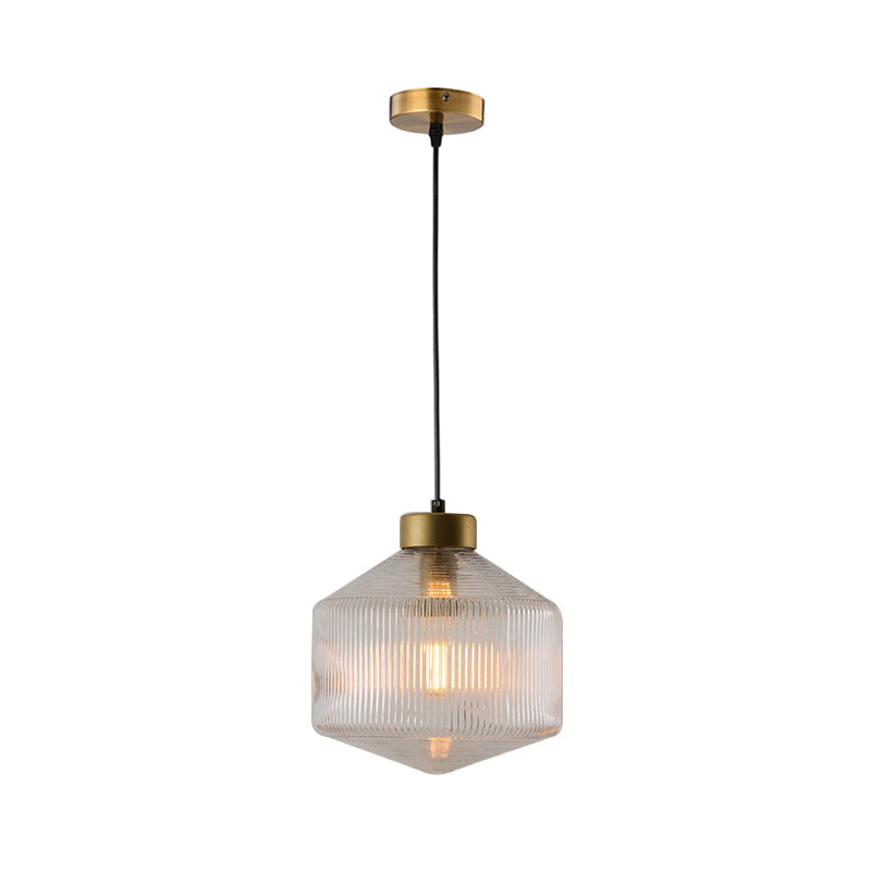 Classic Textured Glass Hanging Light