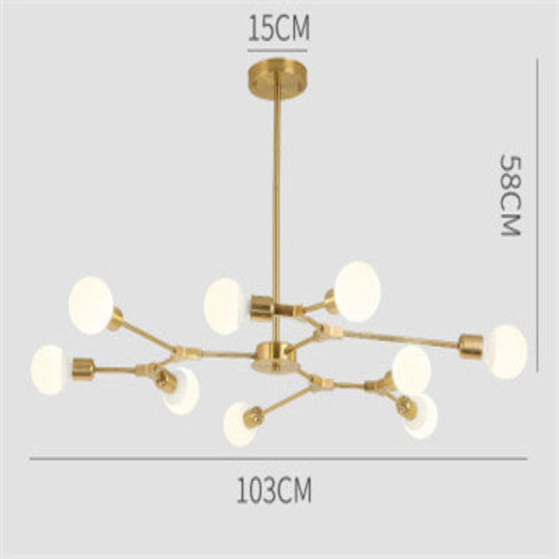 Luxury Crystal Pendant Light with Bulbs