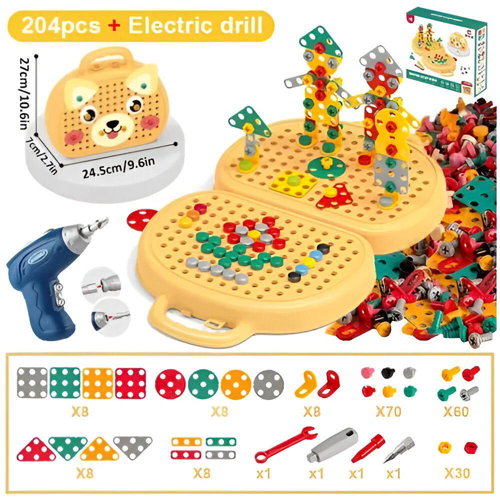 Educational Childrens Construction Block Learning Playset