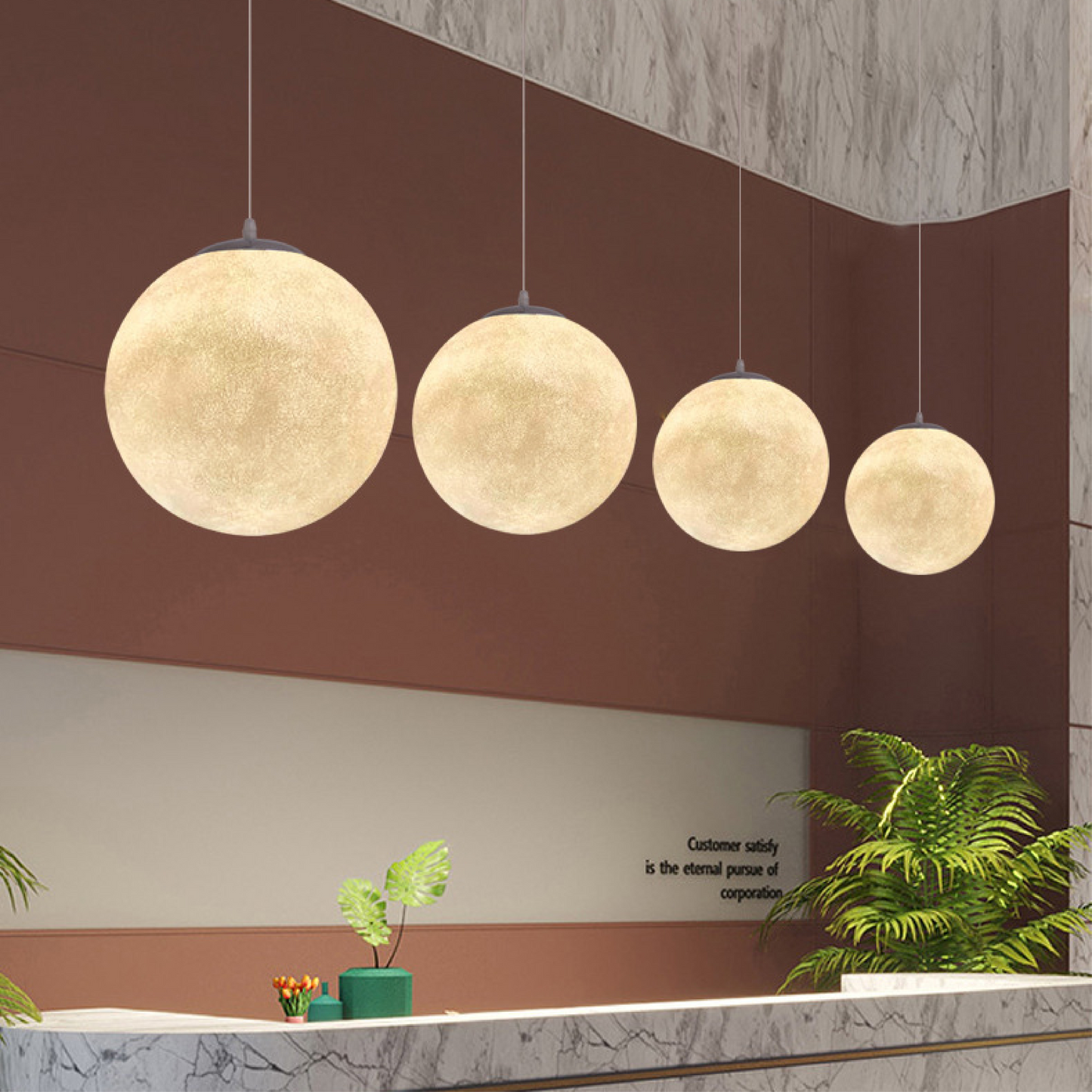 Natural Bamboo Pendant Light with Soft Glow Shade