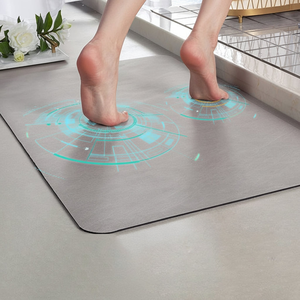 Soft Grip Bathroom Mat Anti Slip Quick Dry Rug