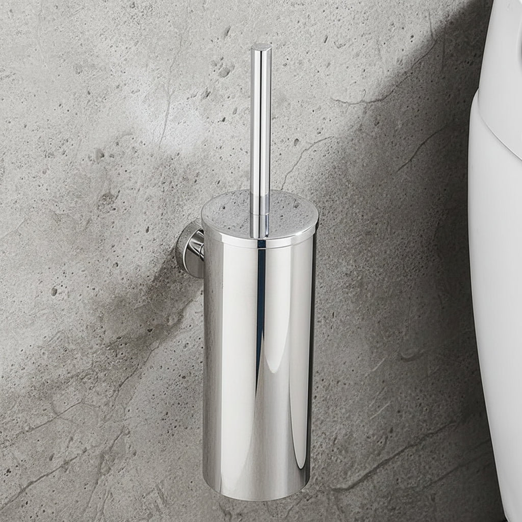 NeatSteel | Stylish Durable Stainless Steel Toilet Brush Set 12