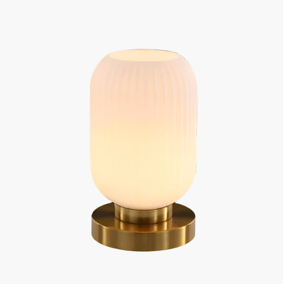 Contemporary Textured Glass Desk Lamp