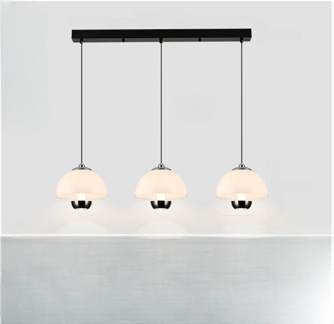 Warm Bronze Three Pendant Lighting Fixture