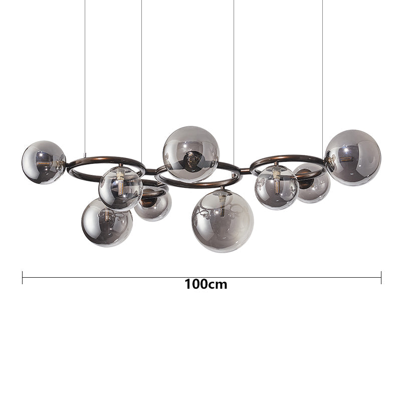 Sleek Glass Pendant Cluster Ceiling Light
