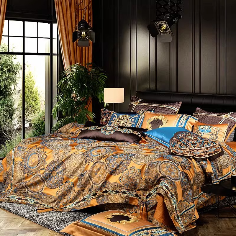 Luxurious Soft Bedding Set With Decorative Fringe