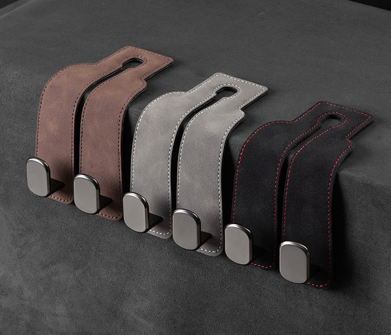 Premium Car Back Seat Double Hooks with Soft Pads