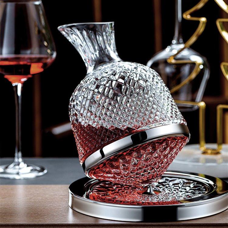 Luxury Crystal 360 Rotating Wine Decanter