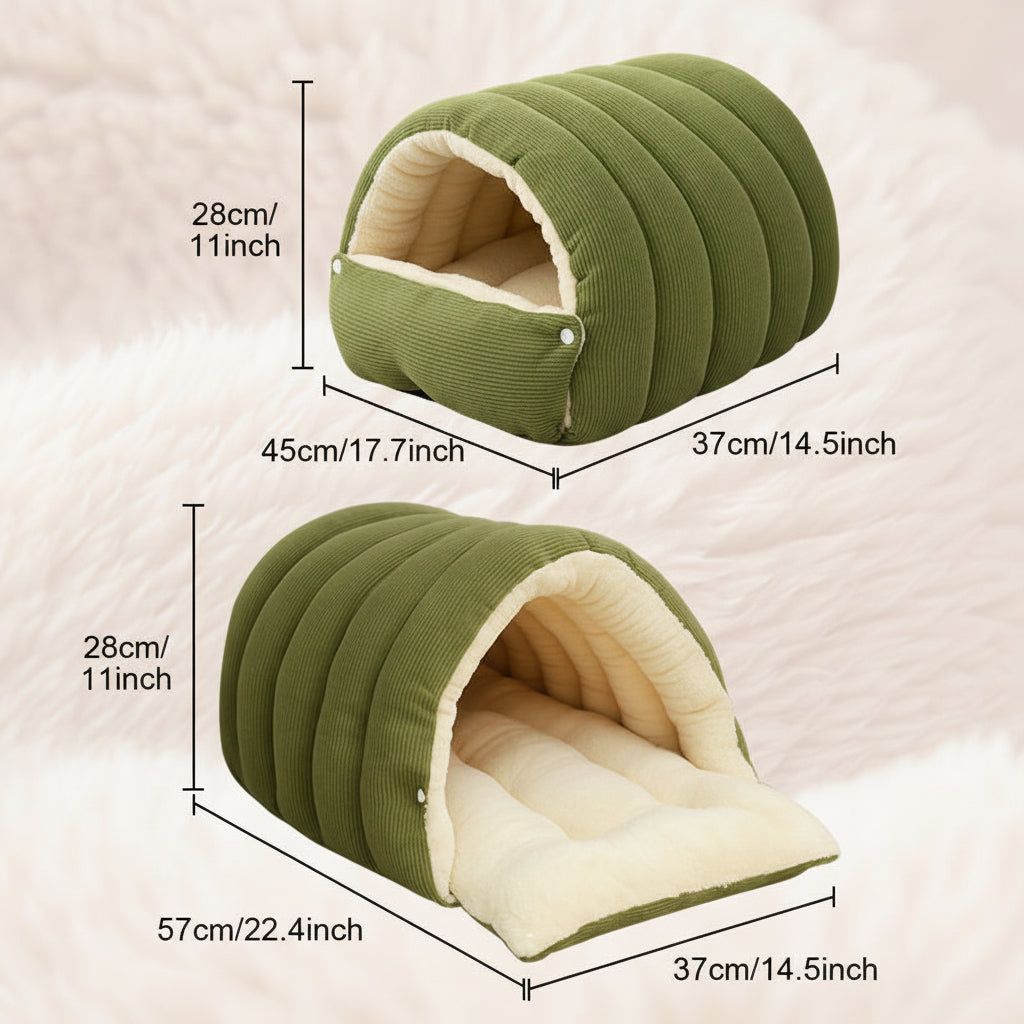 Cozy Cat Hideaway Plush Warm Bed