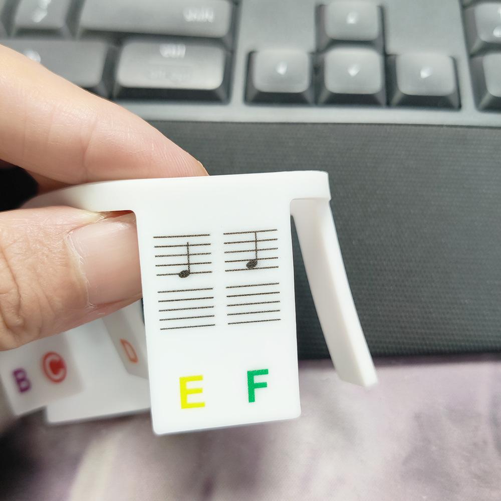 Colorful Piano Key Stickers for Beginners Learn Music Fast