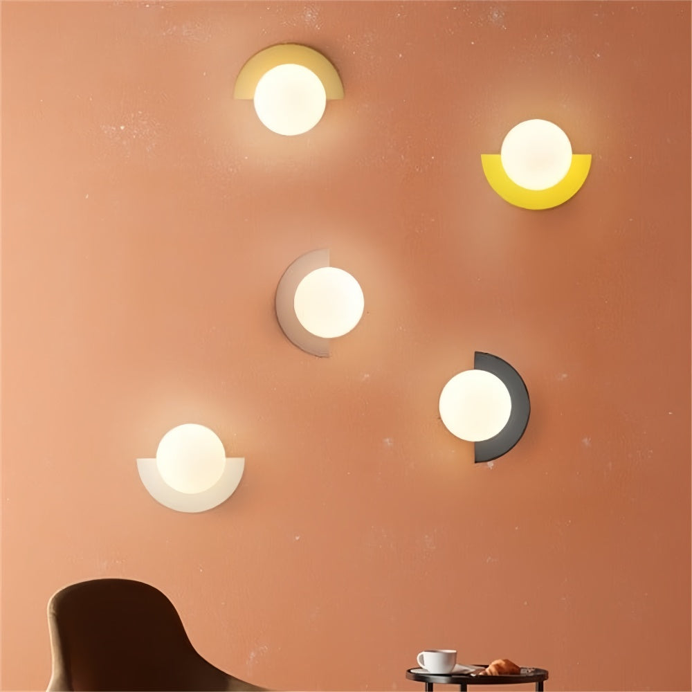 Contemporary Semi Circle Wall Lamp