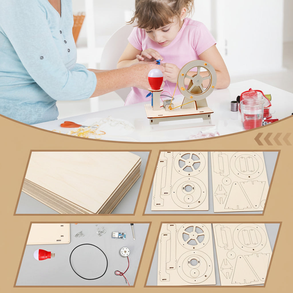 Educational Wooden Car Construction Toy Set for Kids